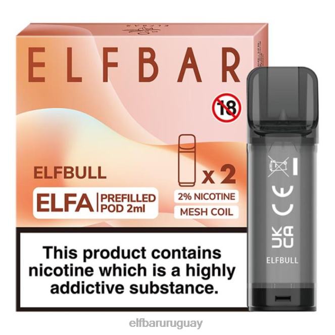 cápsula precargada elfbar elfa - 2 ml - 20 mg (paquete de 2) toro elfo TH4FV128