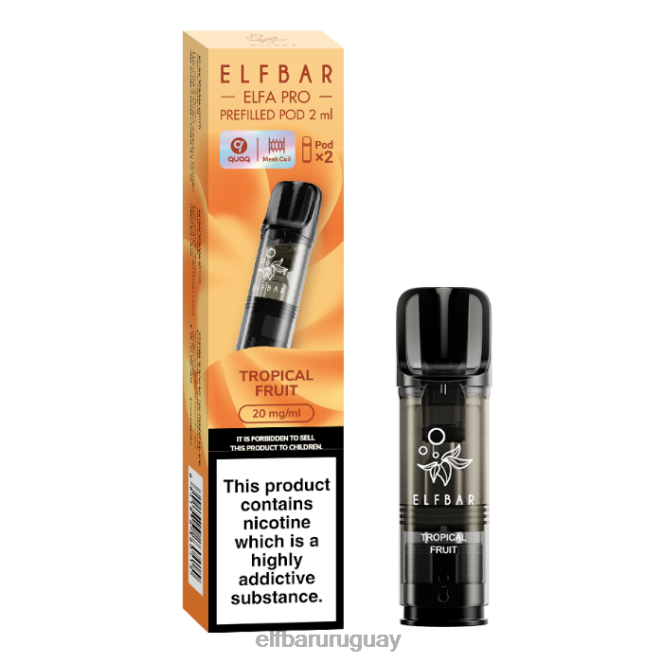 elfbar elfa pro cápsulas precargadas - 20 mg - paquete de 2 fruta tropical TH4FV88