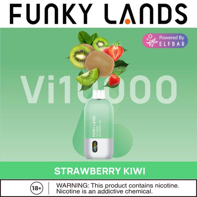 ELFBAR Funky Lands desechables vape vi10000 bocanadas kiwi fresa VHPV161