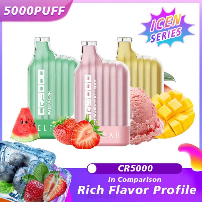 ELFBAR Serie de hielo vape cr5000 desechable de mejor sabor hielo de durazno VHPV20